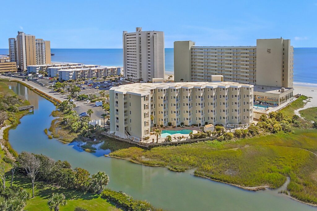 sands beach club aerial view